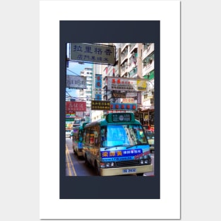 Hong Kong Buses And Signs Posters and Art